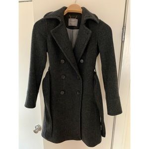 J. Crew Stadium Nello Gori Wool Trench Coat